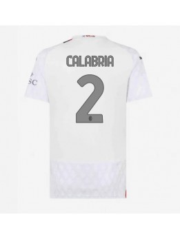 AC Milan Davide Calabria #2 Auswärtstrikot für Frauen 2023-24 Kurzarm